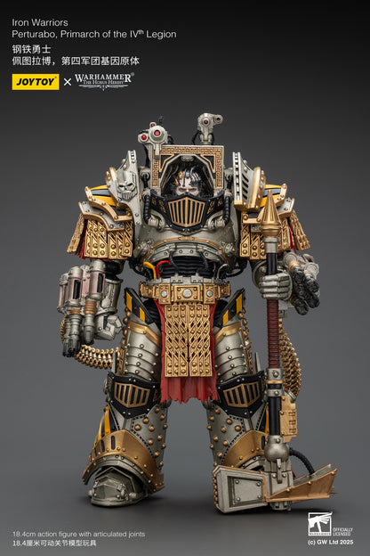 Iron Warriors Perturabo Primarch of the lVth Legion- 1/18 Warhammer The Horus Heresy By JOYTOY