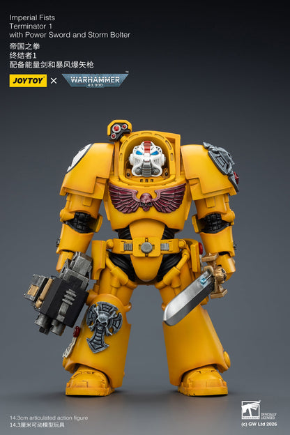 (20 FEB CUTOFF) Imperial Fists Terminator-Warhammer 40k 1/18 Action Figure By JOYTOY