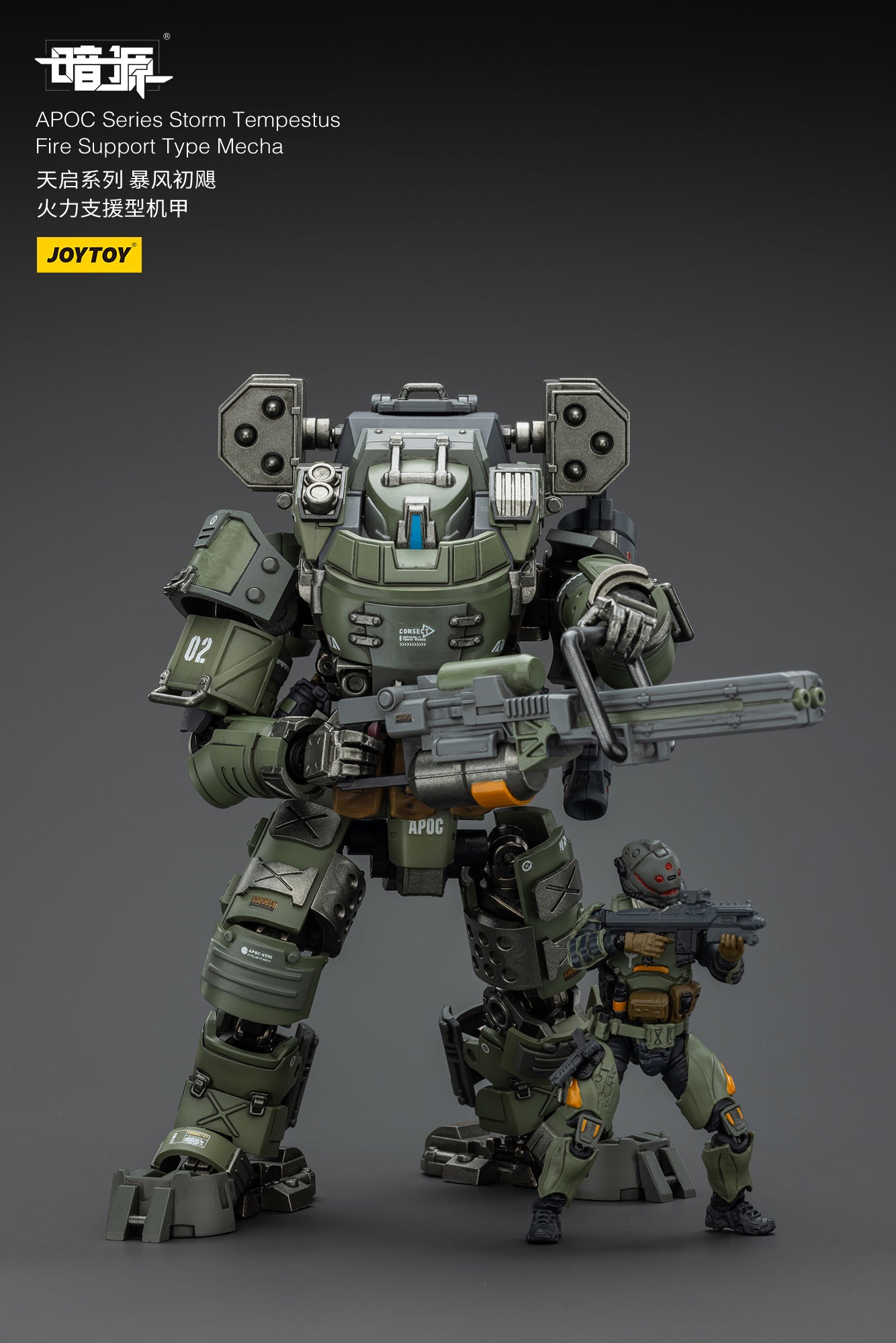 1/25 APOC Series Bedrock Standard Combat / Support Type Mecha Pilot (2pcs free shipping)