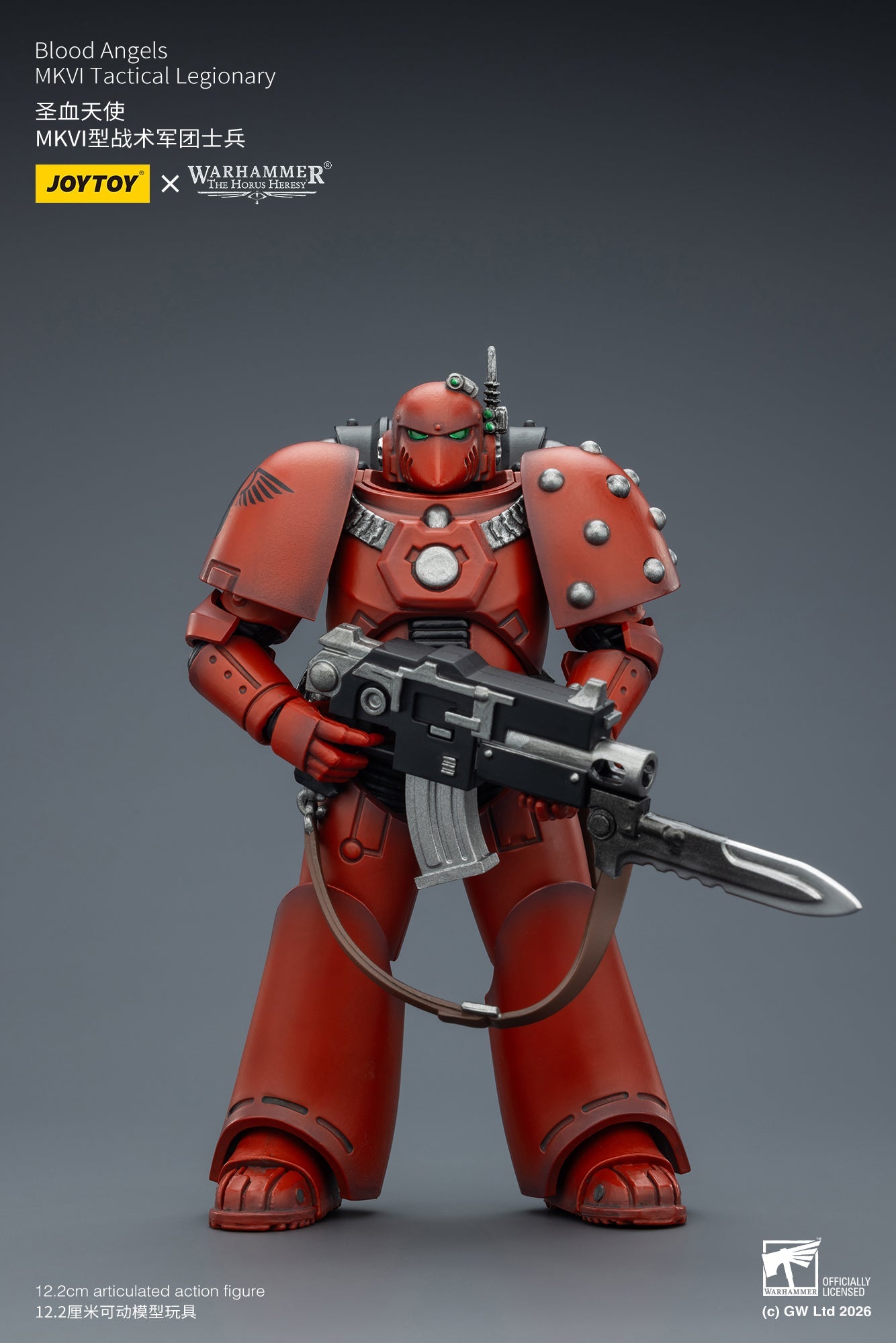 (6/2 Cutoff) MKVI Tactical Legionary-Warhammer "The Horus Heresy" -Warhammer 40k 1/18 Action Figure By JOYTOY