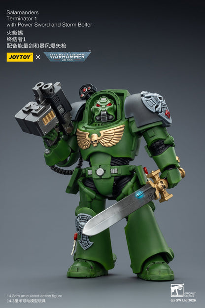 (20 FEB CUTOFF) Salamanders Terminator -Warhammer 40k 1/18 Action Figure By JOYTOY