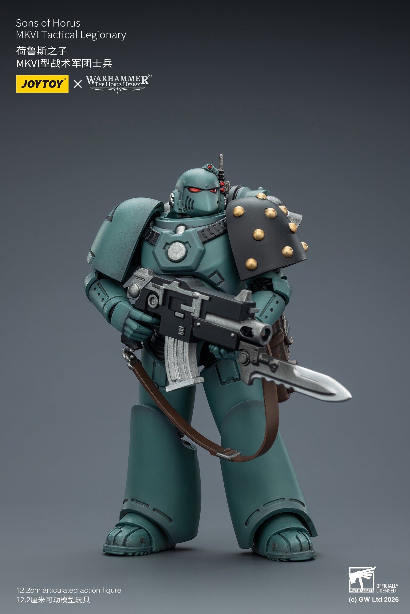 (6/2 Cutoff) MKVI Tactical Legionary-Warhammer "The Horus Heresy" -Warhammer 40k 1/18 Action Figure By JOYTOY