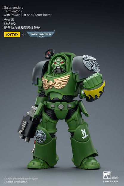 (20 FEB CUTOFF) Salamanders Terminator -Warhammer 40k 1/18 Action Figure By JOYTOY