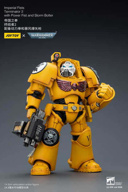 (20 FEB CUTOFF) Imperial Fists Terminator-Warhammer 40k 1/18 Action Figure By JOYTOY
