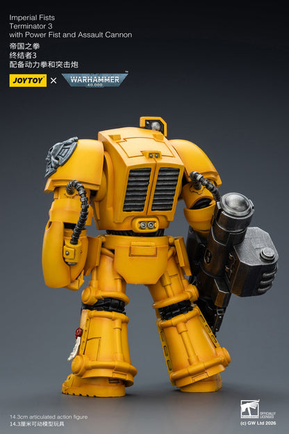 (20 FEB CUTOFF) Imperial Fists Terminator-Warhammer 40k 1/18 Action Figure By JOYTOY