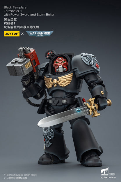 (20 FEB CUTOFF) Black Templars Terminator -Warhammer 40k 1/18 Action Figure By JOYTOY