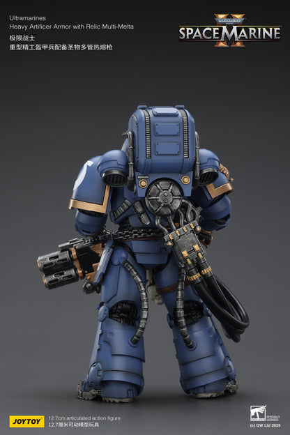 Ultramarines Heavy Artificer Armor with Relic Multi-Melta - Warhammer 40K 1/18 Action Figure By JOYTOY