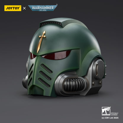 Dark Angels MkX 1:1 Helmet & Display Stand - 1/1 Warhammer 40K Helmet By JOYTOY