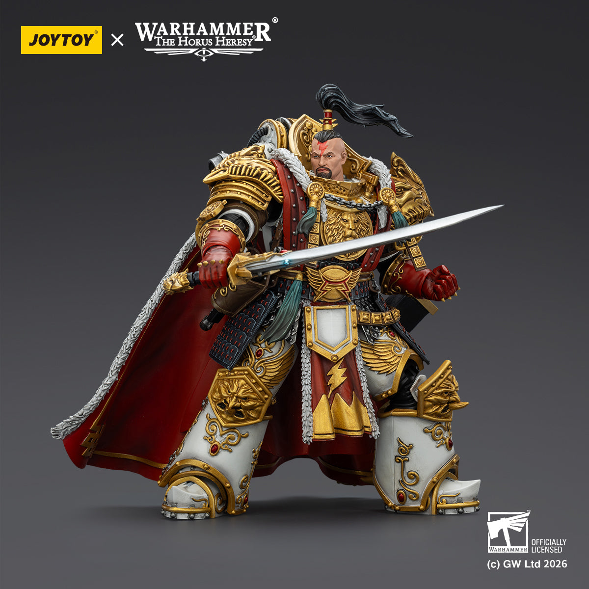 (31/1 Cutoff) White Scars Jaghatai Khan Primarch &  Tactical Legionary "The Horus Heresy" -Warhammer 40k 1/18 Action Figure By JOYTOY