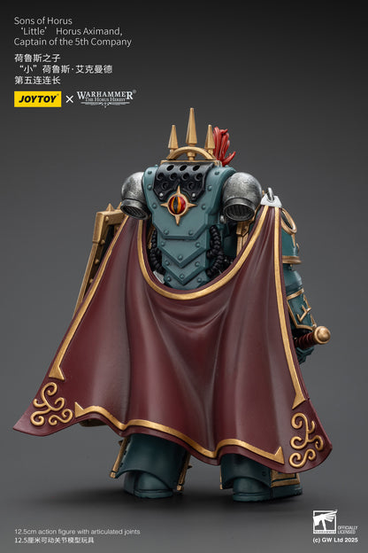 Sons of Horus Little Horus Aximand Captain of the 5th Company - 1/18 Warhammer "The Horus Heresy" Action Figure By JOYTOY