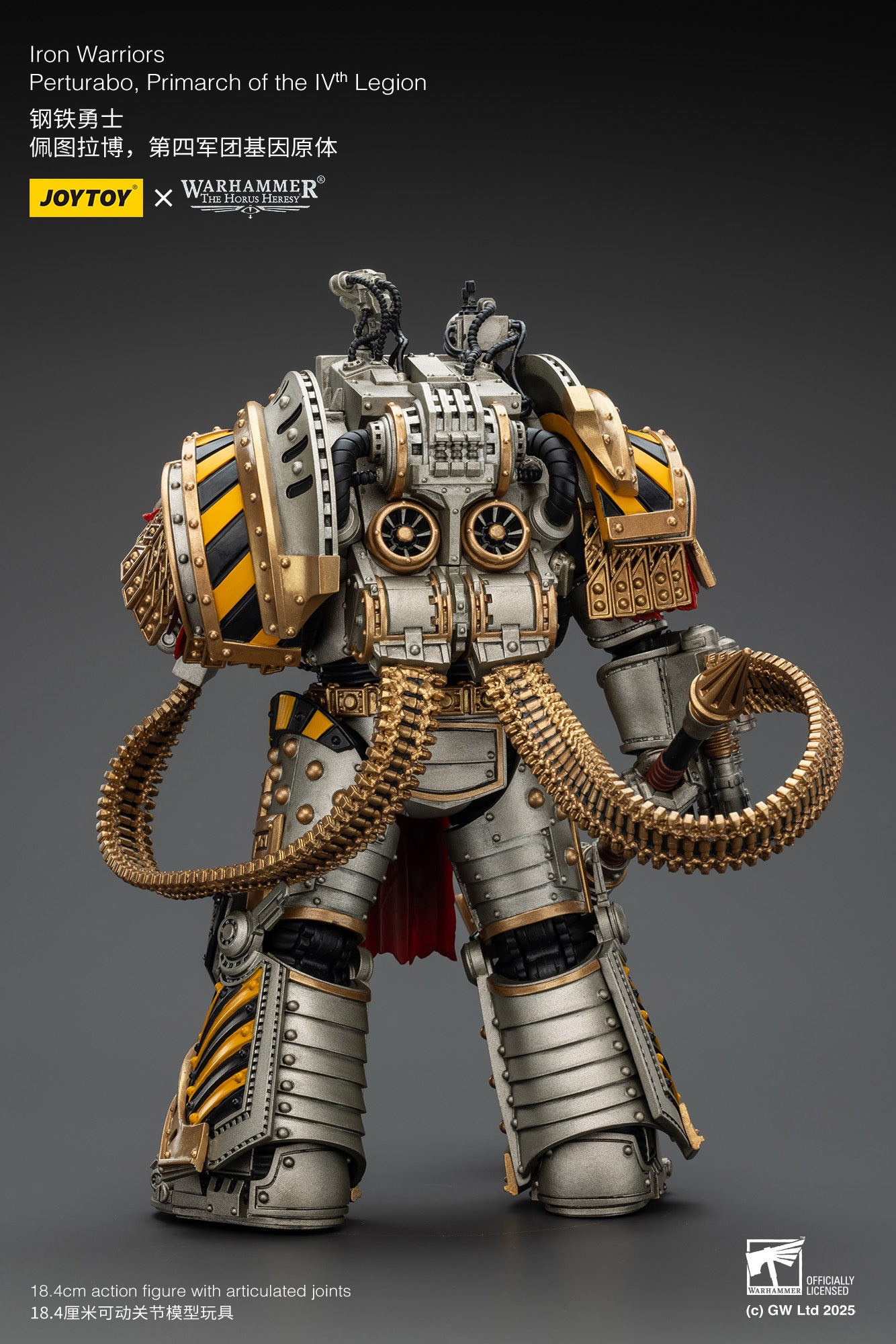 Iron Warriors Perturabo Primarch of the lVth Legion- 1/18 Warhammer The Horus Heresy By JOYTOY