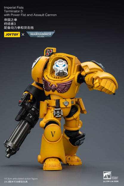 (20 FEB CUTOFF) Imperial Fists Terminator-Warhammer 40k 1/18 Action Figure By JOYTOY