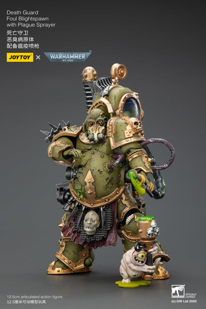 Death Guard Foul Blightspawn / Death Guard Lord of Virulence - "Warhammer 40,000" 1/18 Action Figure By JOYTOY