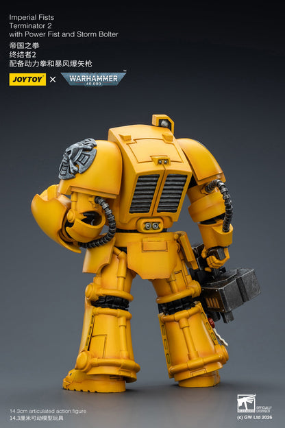(20 FEB CUTOFF) Imperial Fists Terminator-Warhammer 40k 1/18 Action Figure By JOYTOY