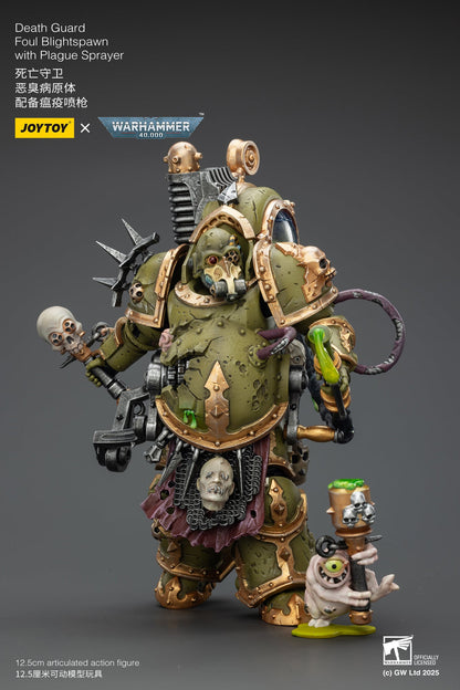Death Guard Foul Blightspawn / Death Guard Lord of Virulence - "Warhammer 40,000" 1/18 Action Figure By JOYTOY