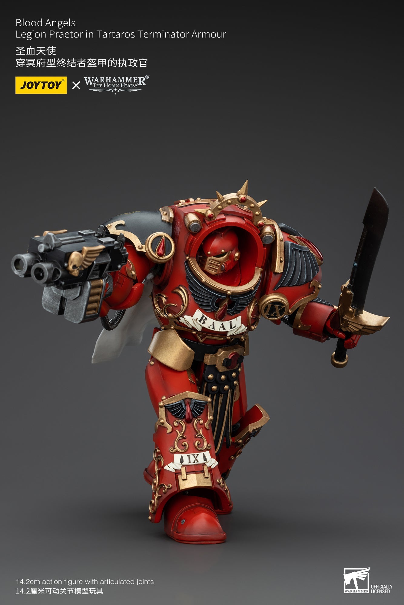 Blood Angels Legion Praetor in Tartaros Terminator Armour - Warhammer "The Horus Heresy" Action Figure By JOYTOY