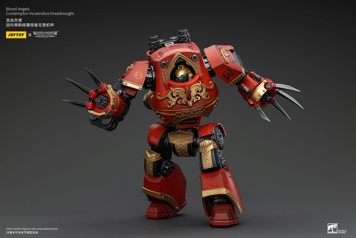 Blood Angels Contemptor-Incaendius Dreadnought - Warhammer "The Horus Heresy" Action Figure By JOYTOY