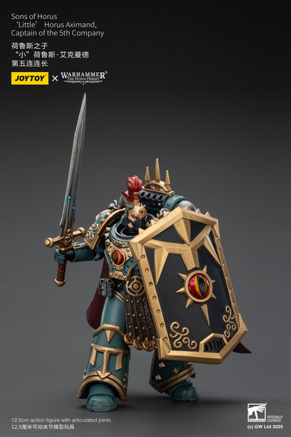 Sons of Horus Little Horus Aximand Captain of the 5th Company - 1/18 Warhammer "The Horus Heresy" Action Figure By JOYTOY