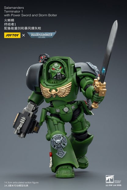 (20 FEB CUTOFF) Salamanders Terminator -Warhammer 40k 1/18 Action Figure By JOYTOY