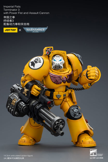 (20 FEB CUTOFF) Imperial Fists Terminator-Warhammer 40k 1/18 Action Figure By JOYTOY