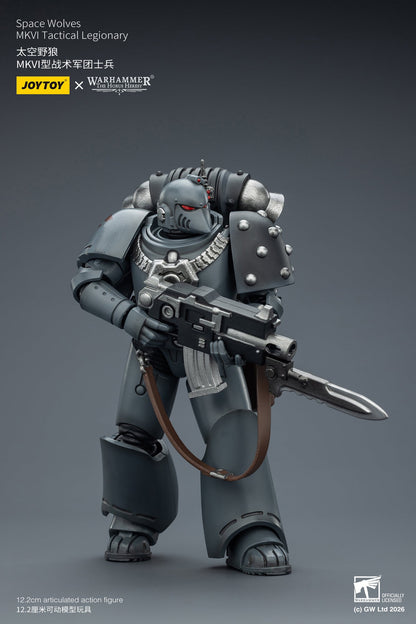 (6/2 Cutoff) MKVI Tactical Legionary-Warhammer "The Horus Heresy" -Warhammer 40k 1/18 Action Figure By JOYTOY