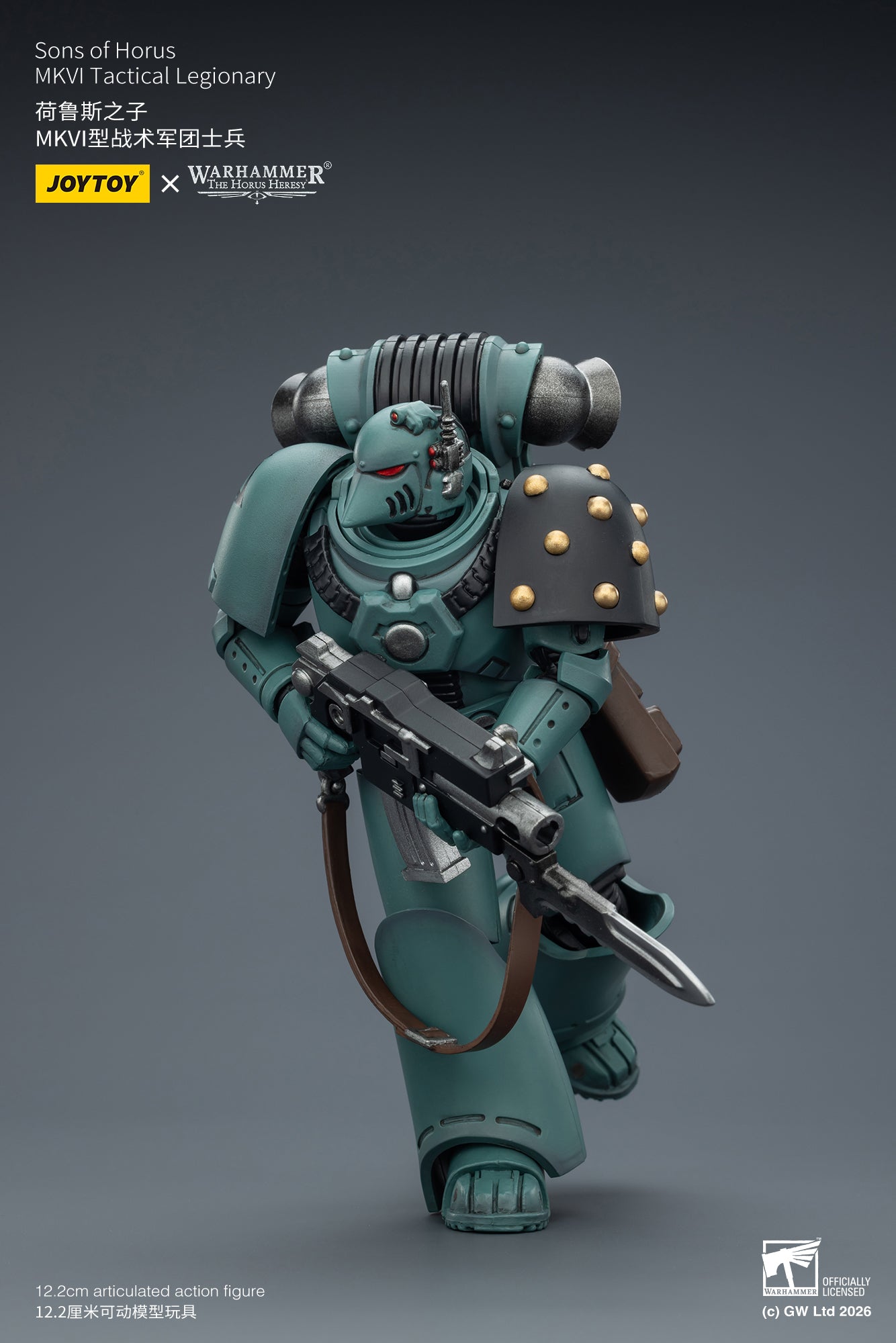 (6/2 Cutoff) MKVI Tactical Legionary-Warhammer "The Horus Heresy" -Warhammer 40k 1/18 Action Figure By JOYTOY