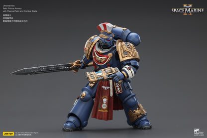 Ultramarines Relic Primus Armour with Plasma Pistol and Combat Blade - Warhammer 40K 1/18 Action Figure By JOYTOY