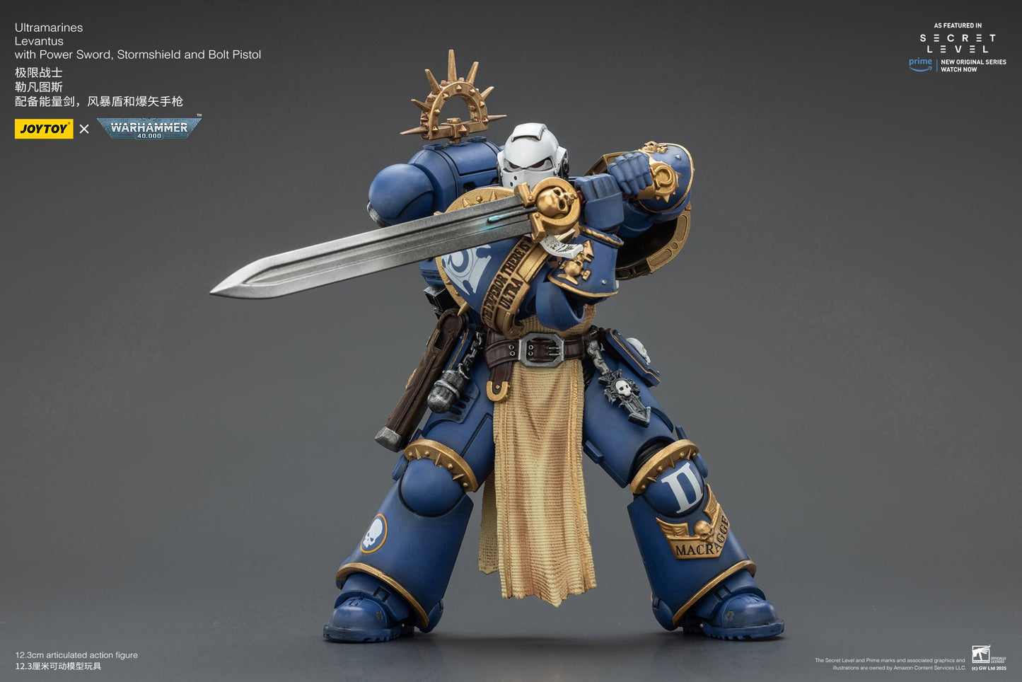 Ultramarines Set - Titus, Metaurus, Levantus, Torvald - Warhammer 40K  1/18 Action Figure By JOYTOY