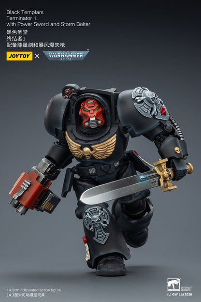 (20 FEB CUTOFF) Black Templars Terminator -Warhammer 40k 1/18 Action Figure By JOYTOY