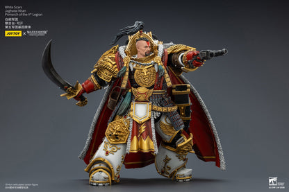 (31/1 Cutoff) White Scars Jaghatai Khan Primarch &  Tactical Legionary "The Horus Heresy" -Warhammer 40k 1/18 Action Figure By JOYTOY