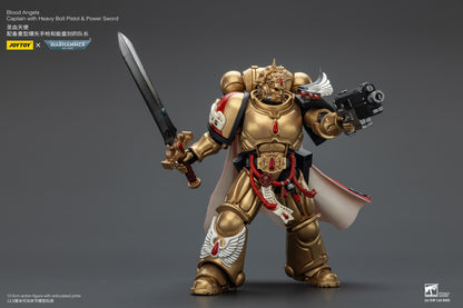 Blood Angels Captain with Heavy Bolt Pistol & Power Sword - 1/18 warhammer 40k Action Figure By JOYTOY