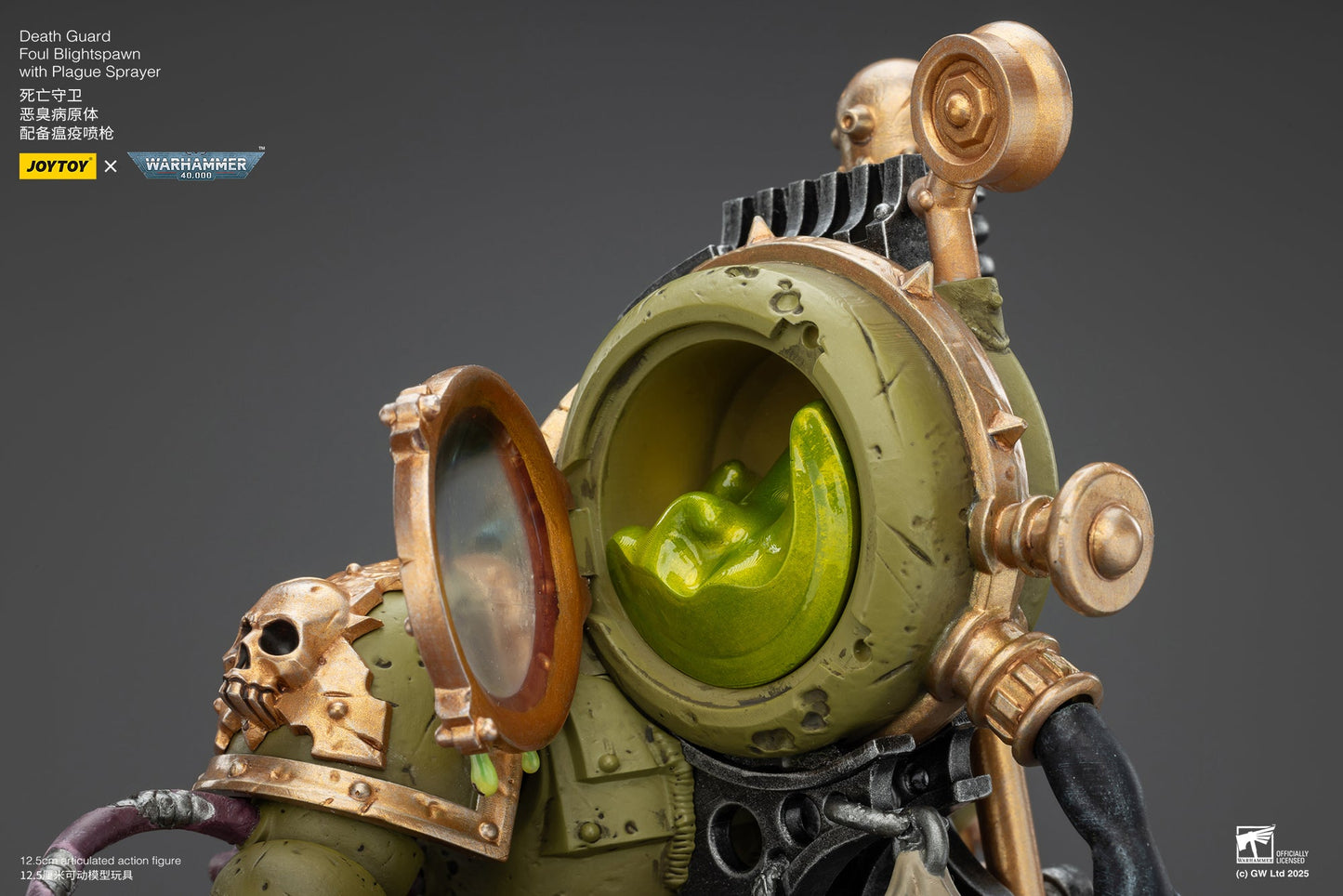 Death Guard Foul Blightspawn / Death Guard Lord of Virulence - "Warhammer 40,000" 1/18 Action Figure By JOYTOY