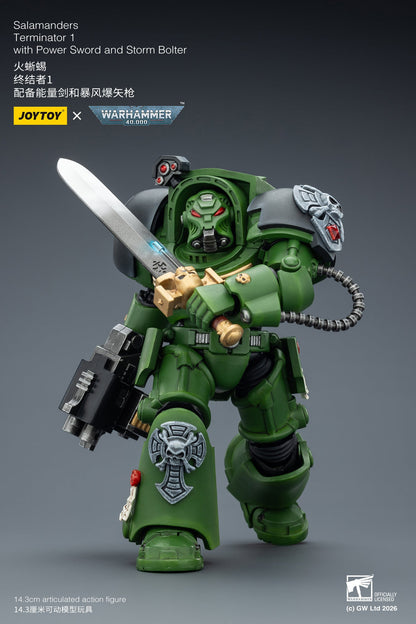(20 FEB CUTOFF) Salamanders Terminator -Warhammer 40k 1/18 Action Figure By JOYTOY