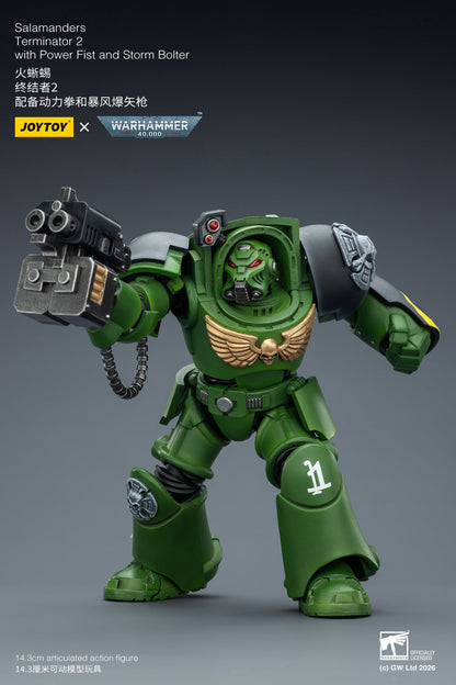 (20 FEB CUTOFF) Salamanders Terminator -Warhammer 40k 1/18 Action Figure By JOYTOY