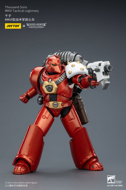 (6/2 Cutoff) MKVI Tactical Legionary-Warhammer "The Horus Heresy" -Warhammer 40k 1/18 Action Figure By JOYTOY