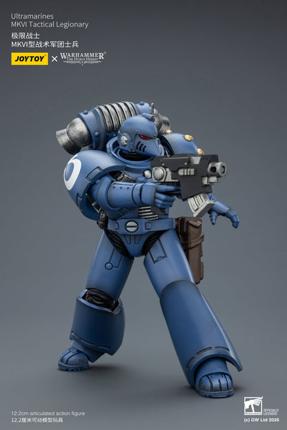 (6/2 Cutoff) MKVI Tactical Legionary-Warhammer "The Horus Heresy" -Warhammer 40k 1/18 Action Figure By JOYTOY