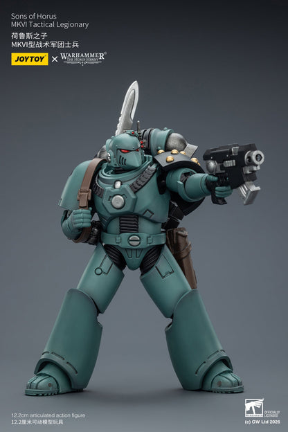 (6/2 Cutoff) MKVI Tactical Legionary-Warhammer "The Horus Heresy" -Warhammer 40k 1/18 Action Figure By JOYTOY