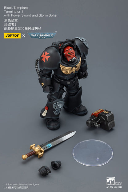 (20 FEB CUTOFF) Black Templars Terminator -Warhammer 40k 1/18 Action Figure By JOYTOY