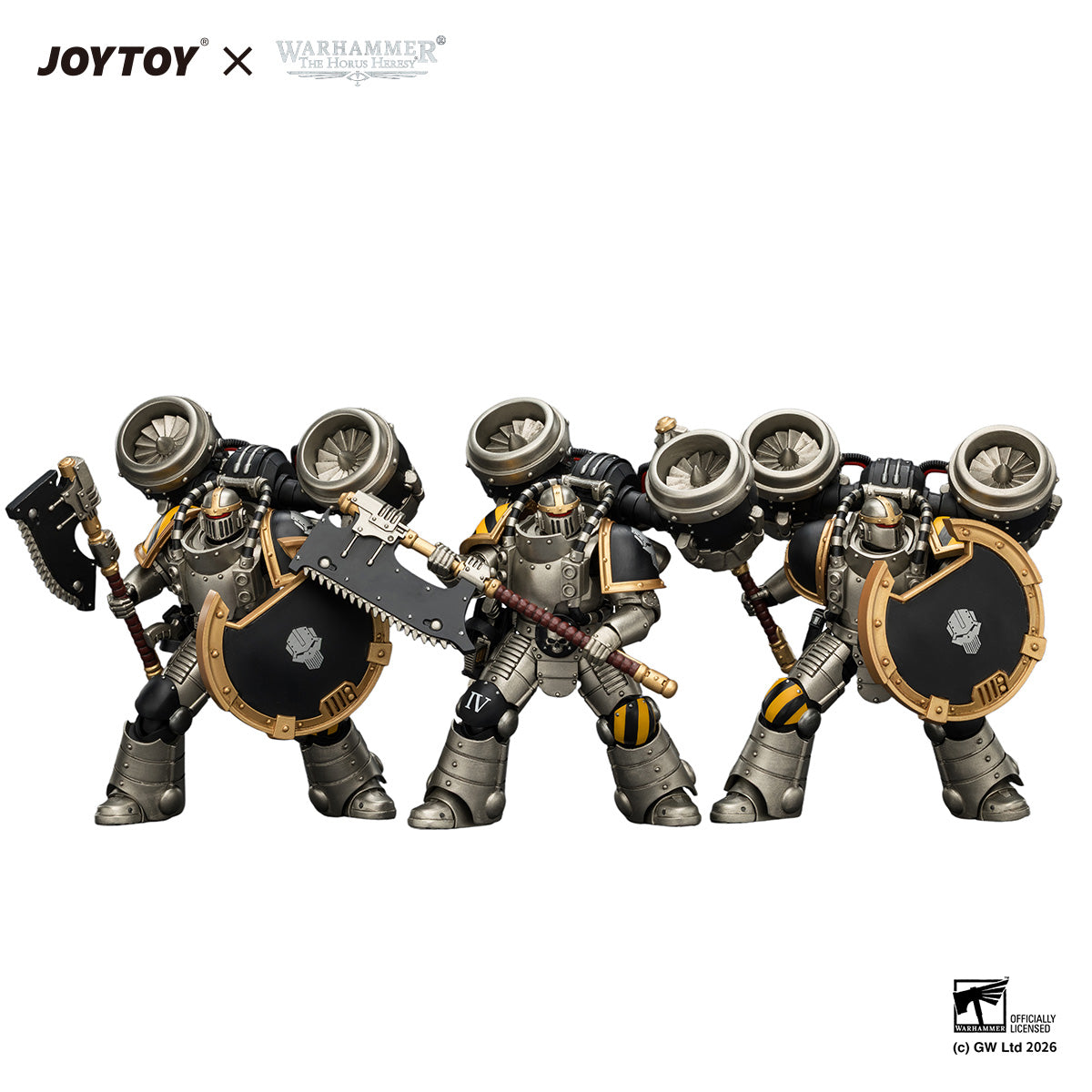 (20/6 CUTOFF)Iron Warriors MkII Assault Sergeant & Legionary - Primarch-Warhammer 40k 1/18 Action Figure By JOYTOY