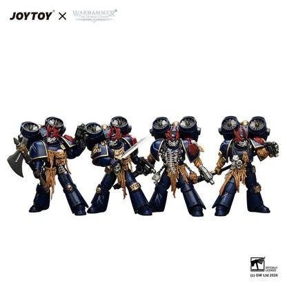 (25/8) Night Lords Night Raptors - "The Horus Heresy" Primarch-Warhammer 30k 1/18 Action Figure By JOYTOY