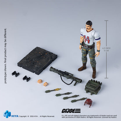 (30/6 CUT OFF) 1/18 G.I.Joe BAZOOKA Tiger Force Version - Exquisite Mini Series Action Figure By HIYA Toys