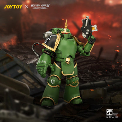 (15/7) Salamanders MK III Tactical Legionary & MKVI Tactical Legionary - "The Horus Heresy" Warhammer 40k 1/18 Action Figure By JOYTOY