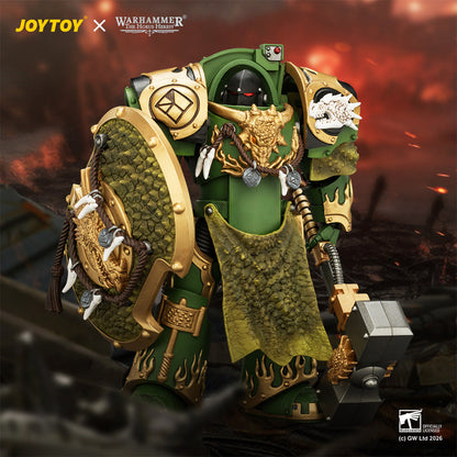 (15/7)Salamanders Firedrake Terminator 1 & Terminator 2 - "The Horus Heresy" Warhammer 40k 1/18 Action Figure By JOYTOY