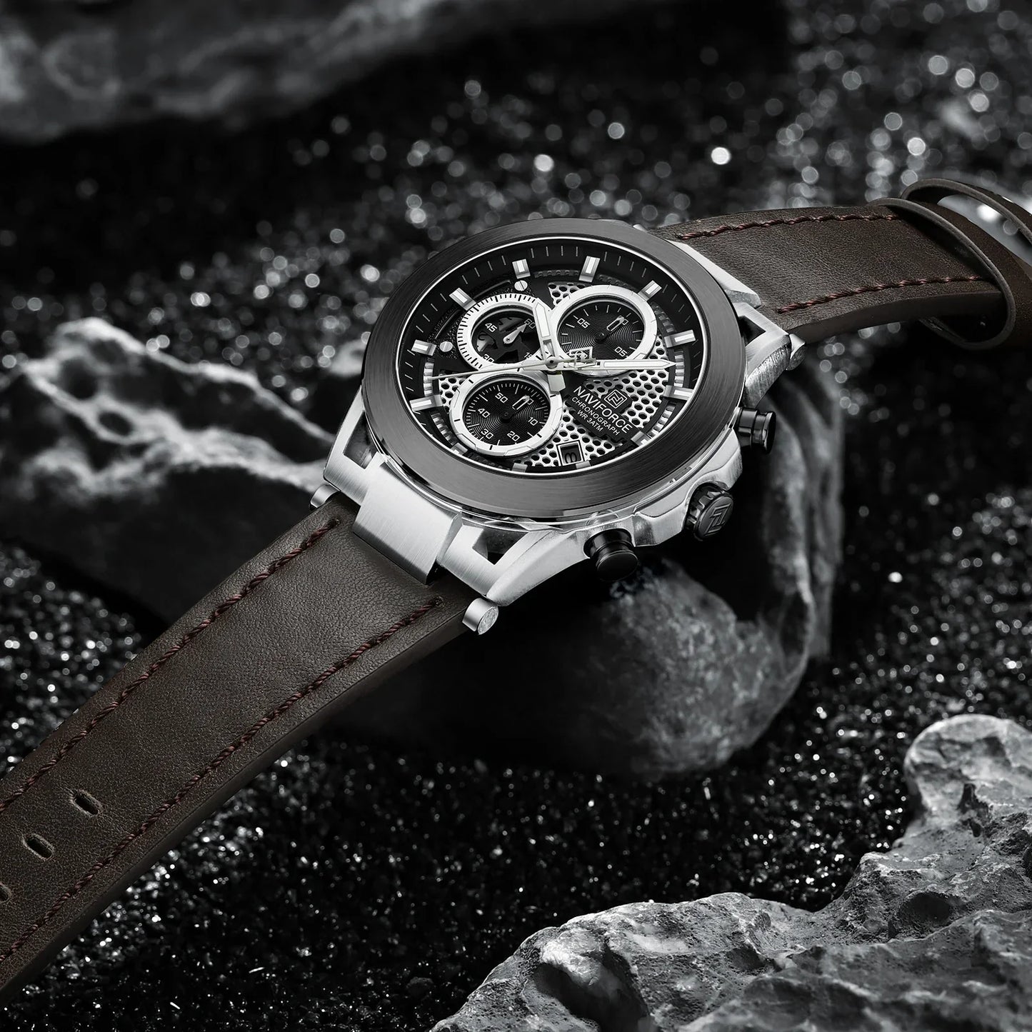 NAVIFORCE Watch 8073 Business Waterproof  Quartz Watch.