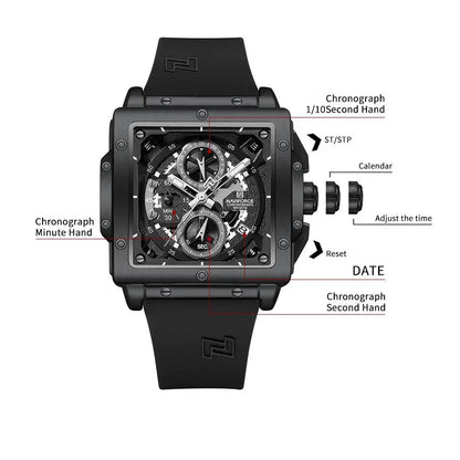 NAVIFORCE 8064-Luxury Quartz Watch for Men.