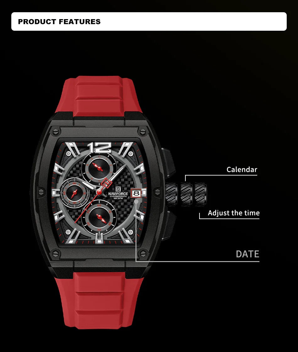 NAVIFORCE 8050 High-Quality Waterproof Watch