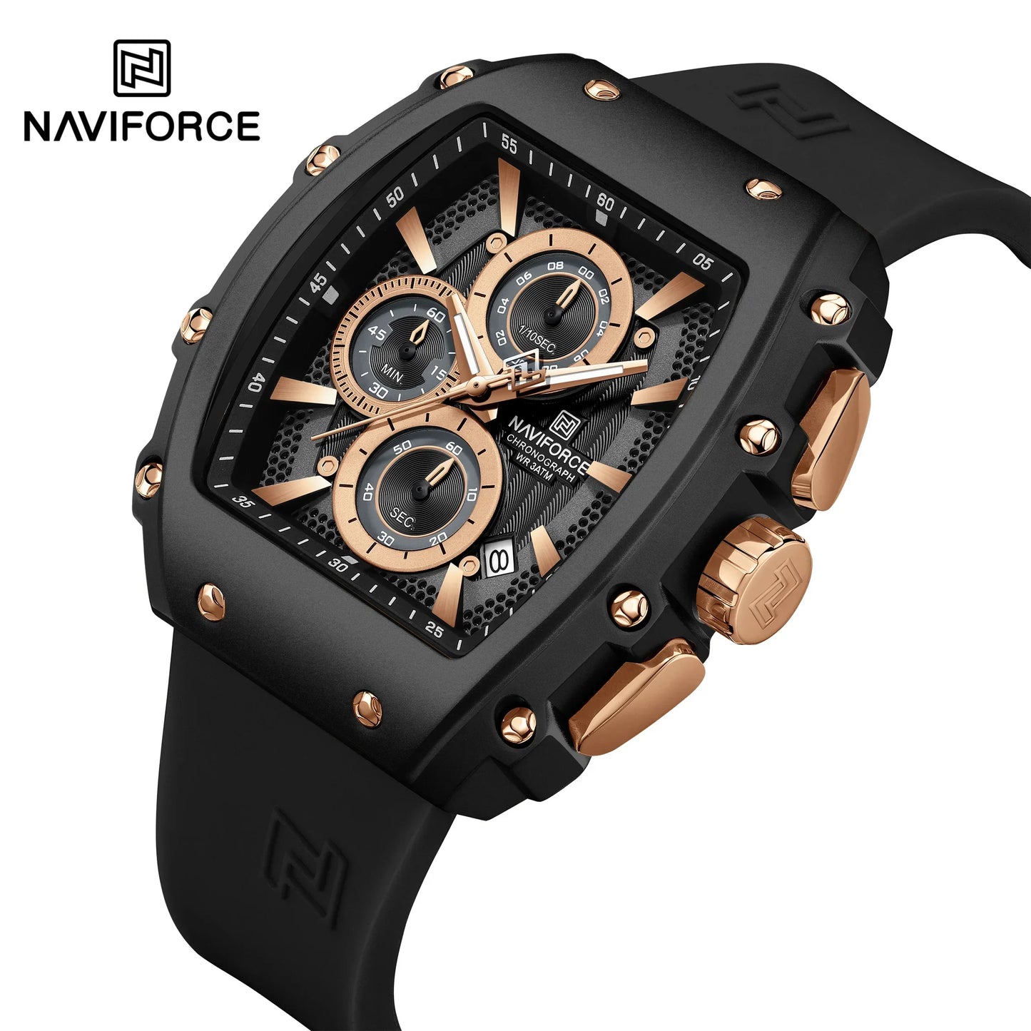 NAVIFORCE Watch 8070 Business Waterproof  Quartz Watch.