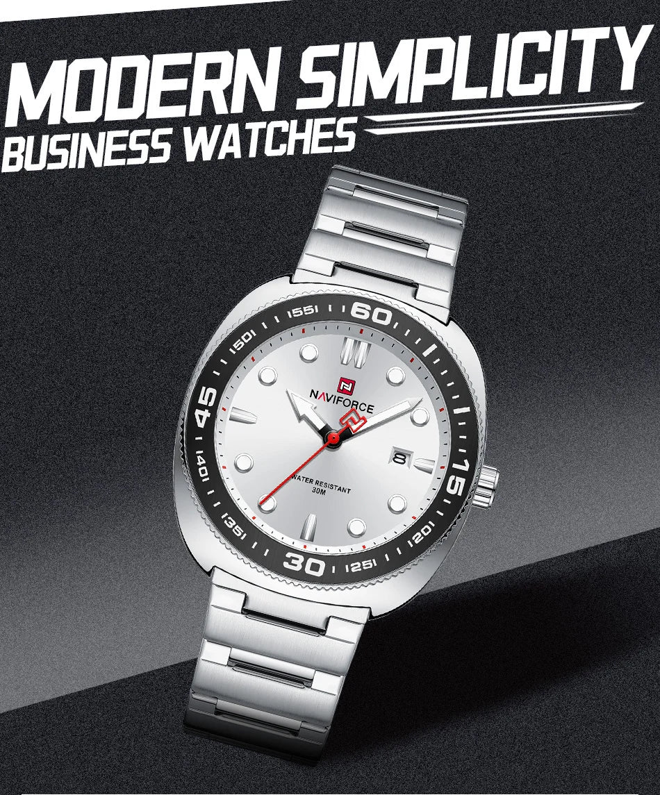 NAVIFORCE Watch 9250 Business Waterproof  Quartz Watch.
