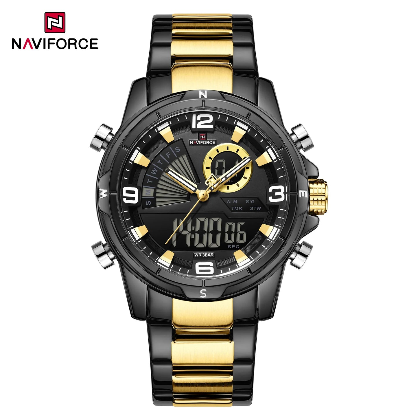 NAVIFORCE Watch 9257 Business Waterproof  Quartz Watch.