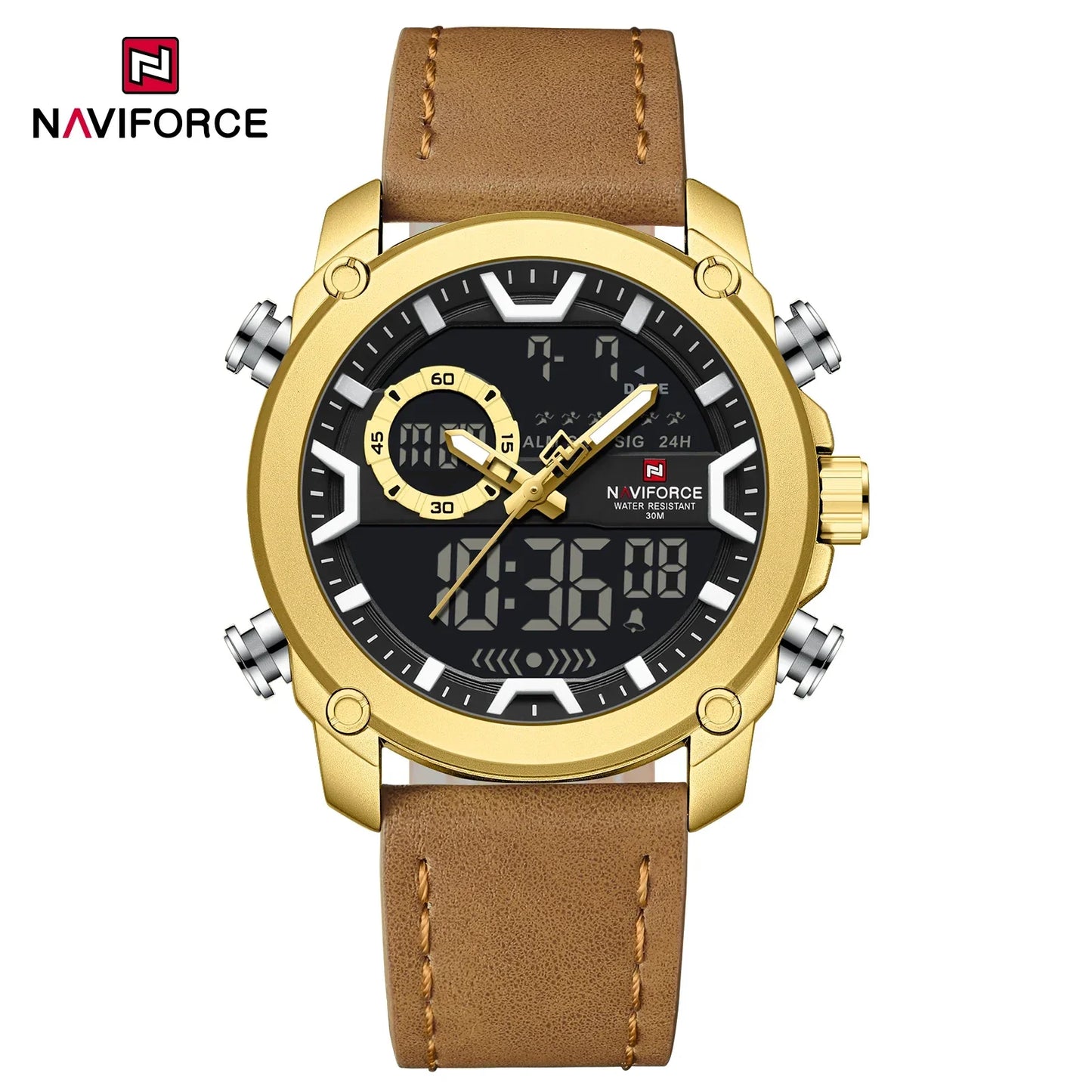 NAVIFORCE Watch 9261 Business Waterproof  Quartz Watch.